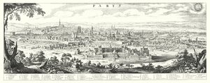 Panorama de París en 1632-1635 de German School